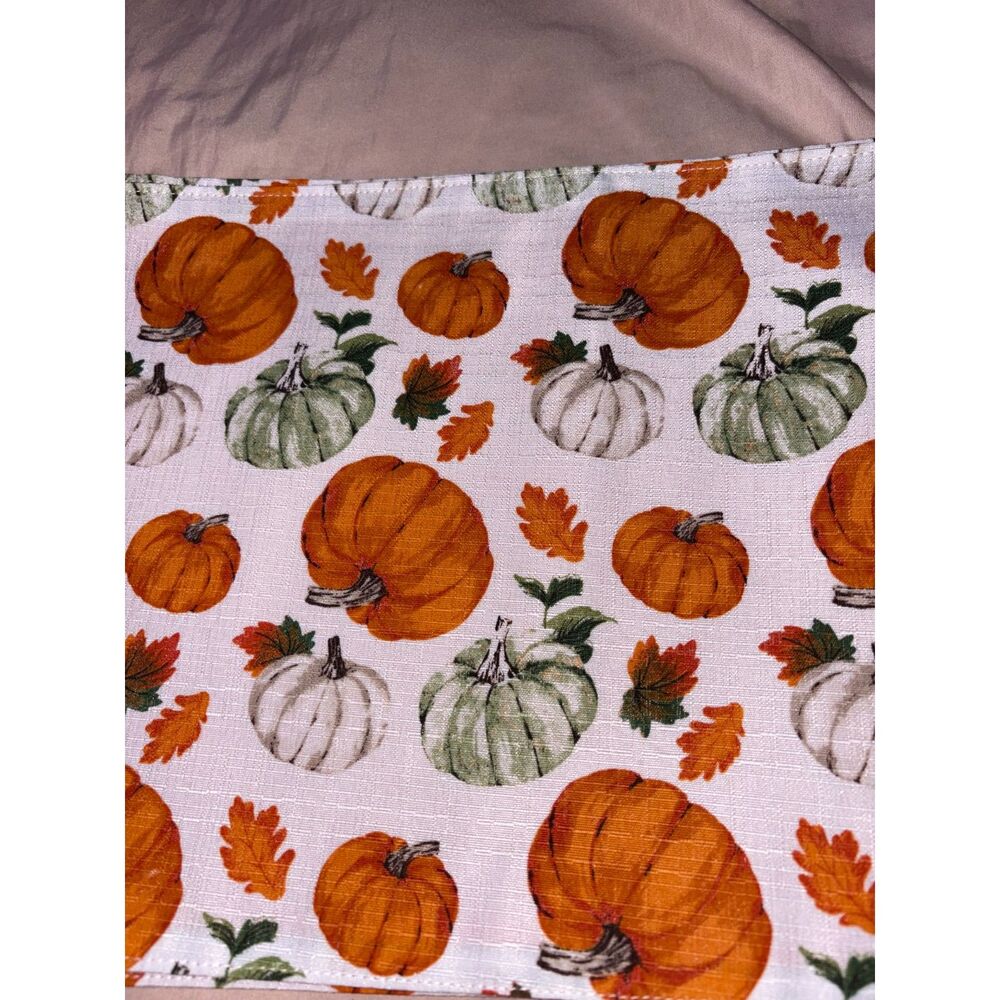 Pumpkin and Autumn Leaf Placemat Set 4pc